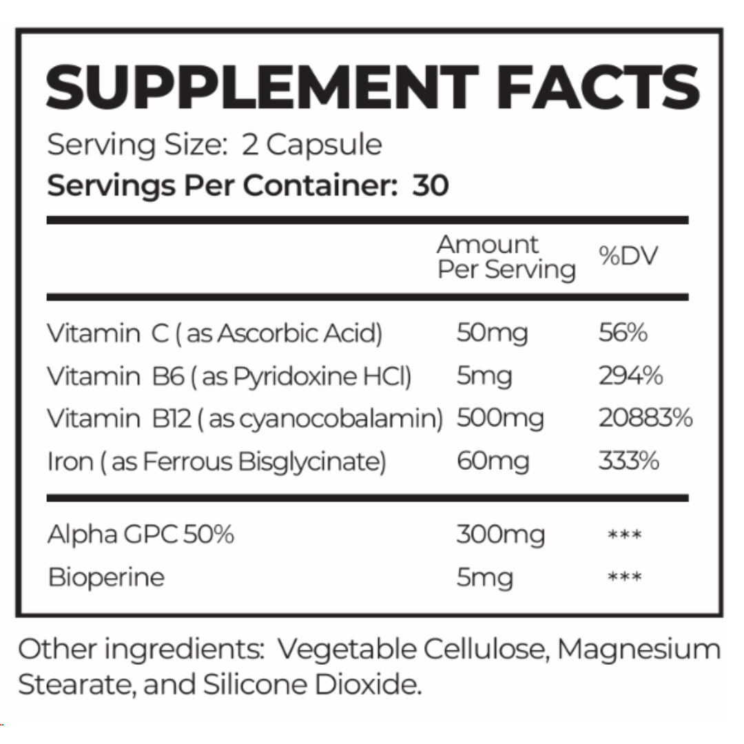 MAS Iron supplement facts