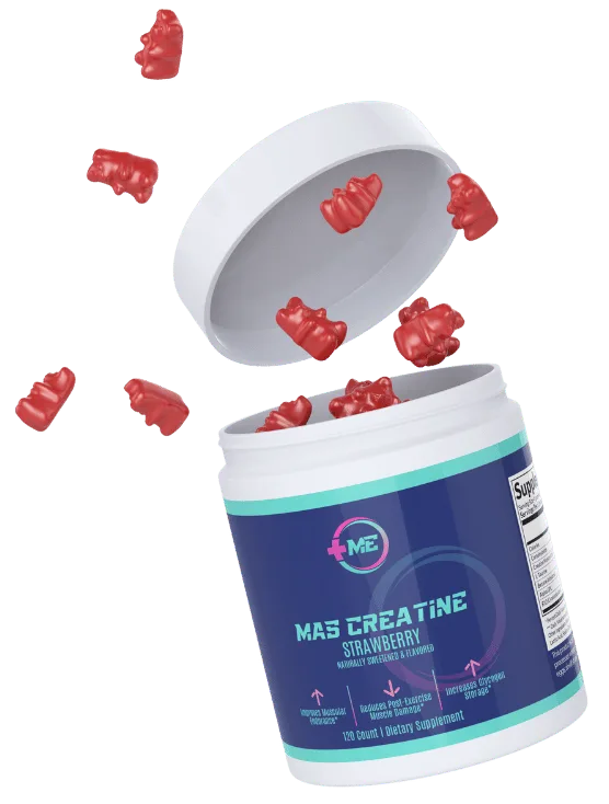 MAS Creatine supplement bottle